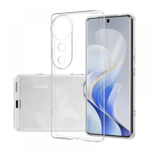 Vivo V40 5G vékony szilikon tok, 0,5 mm, Átlátszó