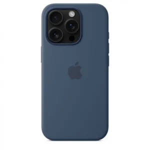 Apple iPhone 16 Pro szilikontok, MagSafe rögzítésű, Denim kék