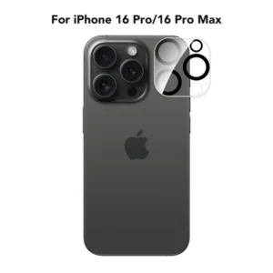 Apple iPhone 16 Pro/Pro Max kamera lencse, Edzett 9H, Átlátszó