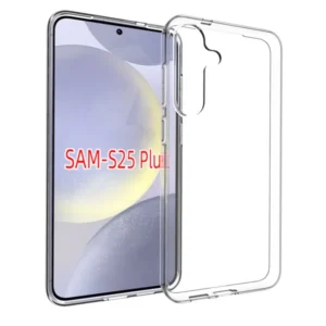 Samsung Galaxy S25 Plus vékony szilikon hátlap, 0,5 mm, Átlátszó