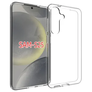 Samsung Galaxy S25 szilikon tok, 0,5 mm, Átlátszó