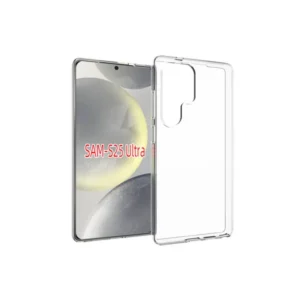 Samsung Galaxy S25 Ultra szilikon tok, Vékony 0,5 mm, Átlátszó
