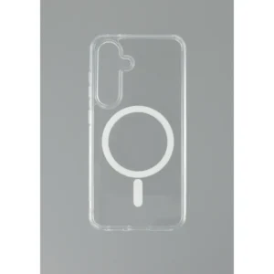 Samsung S25 tok, TPU+PC mágneses szilikon, Átlátszó