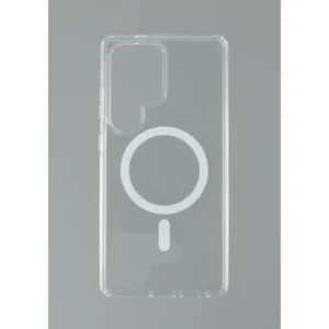 Samsung S25 Ultra tok, TPU+PC mágneses szilikon, Átlátszó