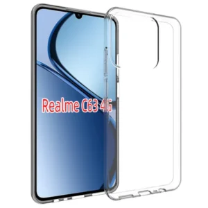 Realme Note 60 szilikon hátlap, 0,5 mm, Átlátszó