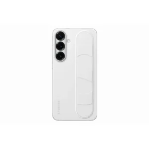 Samsung Galaxy S25 Plus Stand Grip tok, szilikon, vékony, Fehér