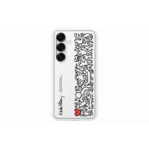 Samsung Galaxy S25 Flipsuit tok, átlátszó kártyatartós, Fehér