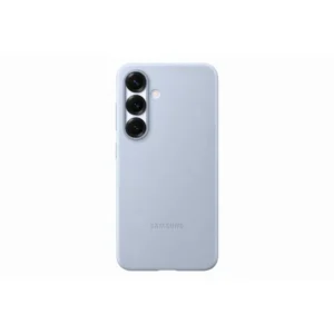 Samsung Galaxy S25 bőr hátlap, valódi bőr, rugalmas illeszkedés, Világoskék