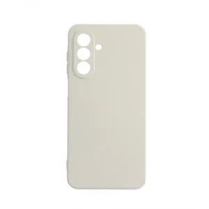 Samsung S25 Plus tok, Prémium szilikon 0,4 mm, Tört fehér