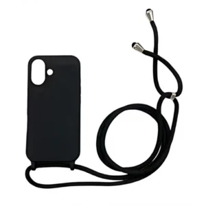 iPhone 16 tok, TPU+PC ütésálló, Fekete