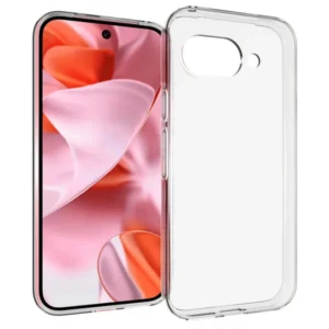 Google Pixel 9a hátlap, vékony szilikon 0,5 mm, Átlátszó