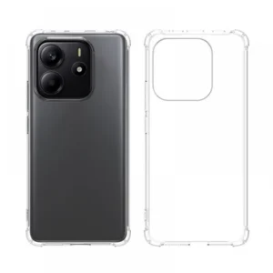 Xiaomi Redmi Note 14 4G szilikon tok, 0,5 mm vékony, Átlátszó