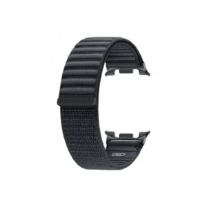 Samsung Watch8 szíj, szövet, M/L, tépőzáras, Sötét szürke