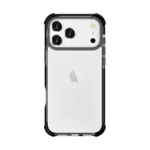 iPhone 17 Pro hátlap, ütésálló szilikon, Fekete