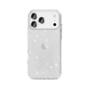 Iphone-17-Pro-Max csillámos szilikon telefontok, Átlátszó