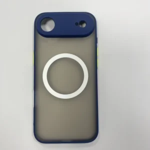 iPhone Air tok, mágneses műanyag, Kék-zöld