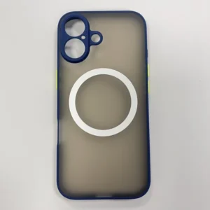 iPhone 17 műanyag tok, mágneses, 0,5 mm, Kék-zöld
