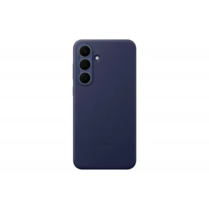 Samsung Galaxy S25 FE hátlap, vegán bőr, Sötét kék