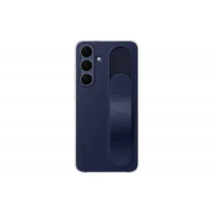 Samsung Galaxy S25 FE Stand Grip tok, állvány funkció, Puha tapintás, Sötét kék