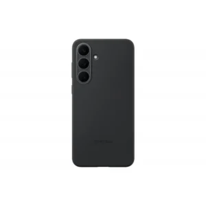Samsung S25 FE tok, szilikon, mikroszálas bélés, Fekete