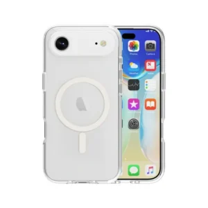 iPhone Air tok, TPU+PC mágneses, Átlátszó
