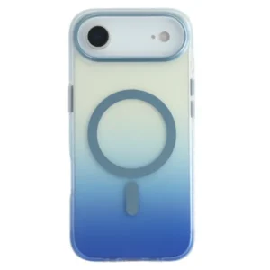 IPhone Air tok, mágneses szilikon, Kék-átlátszó