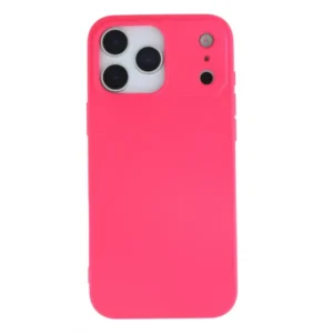 iPhone 17 Pro Max tok, prémium szilikon, 0,4 mm, Magenta