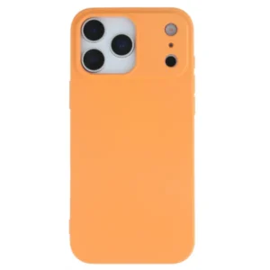 iPhone 17 Pro Max tok, prémium szilikon, Narancs