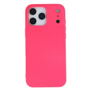 iPhone 17 Pro prémium szilikon tok, 0,4 mm, Magenta