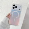 iPhone 17 Pro Max tok, mágneses, lézernyomott, Átlátszó