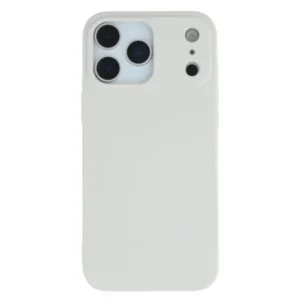Apple iPhone 17 Pro Max prémium szilikon tok, ultra vékony 0,4 mm, Tört fehér
