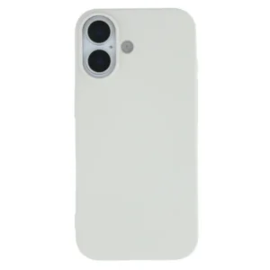 Apple iPhone 17 tok, prémium szilikon, 0,4 mm, Tört fehér