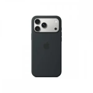 Apple iPhone 17 Pro Max, MagSafe-rögzítésű, karc- és ütésálló szilikontok, Fekete