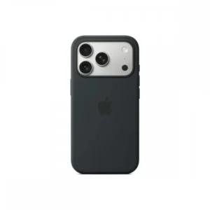 Apple iPhone 17 Pro tok, MagSafe-rögzítésű szilikon, Fekete