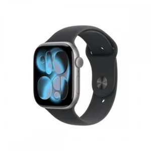 Apple Watch S11 Cellular 46mm okosóra, asztroszürke alumínium, Fekete sport M/L (MFCA4MP/A)