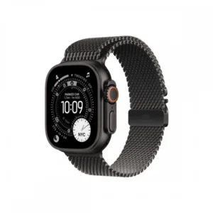 Apple Watch Ultra 3 Cellular 49mm, fekete titán tok, Milánói szíj
