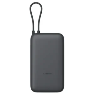 Xiaomi PB200SZM powerbank, 20000mAh, beépített USB-C kábel, Sötét szürke