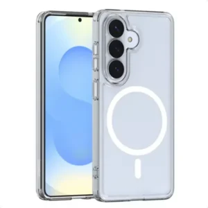 Samsung S26 Plus, TPU+PC mágneses tok, Átlátszó