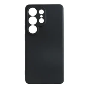 Samsung S26 Ultra tok, prémium szilikon, 0,4 mm, Fekete