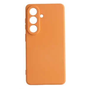 Samsung S26 tok, prémium szilikon, Narancs