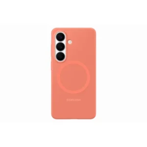 Samsung Galaxy S26 tok, mágneses szilikon, Koral piros