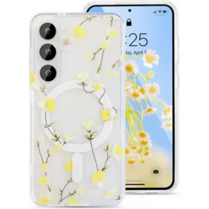 Samsung A57 tok, mágneses, dupla lézernyomott, Átlátszó
