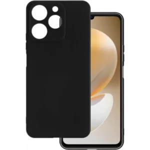 Realme Note 70T tok, prémium szilikon, vékony 0,4 mm, Fekete (4G)