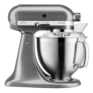 KitchenAid Artisian 5KSM185 konyhai robotgép, 4,8L, 300W, 10 sebesség, Ezüstszürke