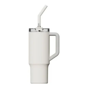 Xiaomi Straw Thermo Mug 1L, szívószállal, 6 órás szigetelés, Fehér (BHR9540GL)