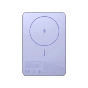 Xiaomi Power Bank Super Slim Magnetic 5000 mAh, Mágneses töltés, Vékony kivitel, Lila (BHR08PNGL)
