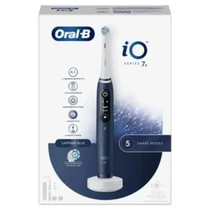Oral-B iO Series 7s szett, 2 pótfej, Utazótok, Zafírkék