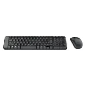 Logitech MK220 kombó (QWERTY) vezeték nélküli billentyűzet és egér, kompakt kiosztás, Fekete (920-003161)