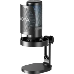 BOYA K3 vezetékes álló mikrofon, többirányú, zajszűrő, Fekete