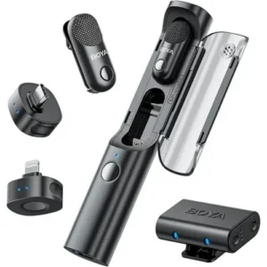 BOYA Microphone Wireless Magic-02, 2 adó, 3 vevő, Fekete